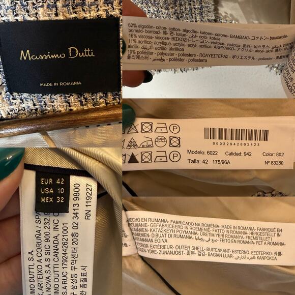 Massimo Dutti Tweed Jacket - Picture 8 of 8